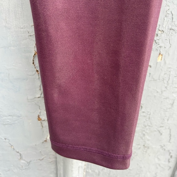 Zyia Plum Metallic Leggings, size 8-10 - Picture 7 of 11